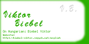 viktor biebel business card